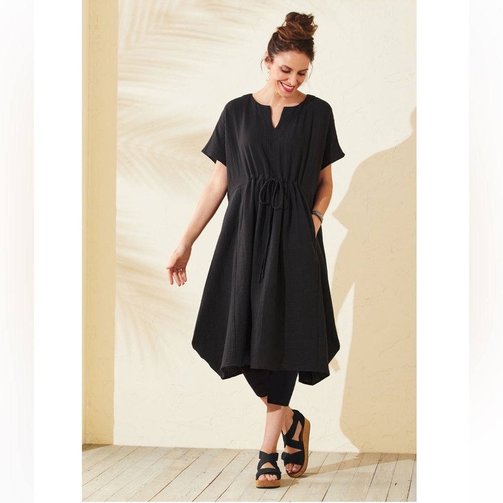 Lisa Bayne Tally Gauze Caftan, XS/S